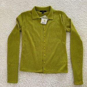 Forever 21 Lime Textured Knit Top